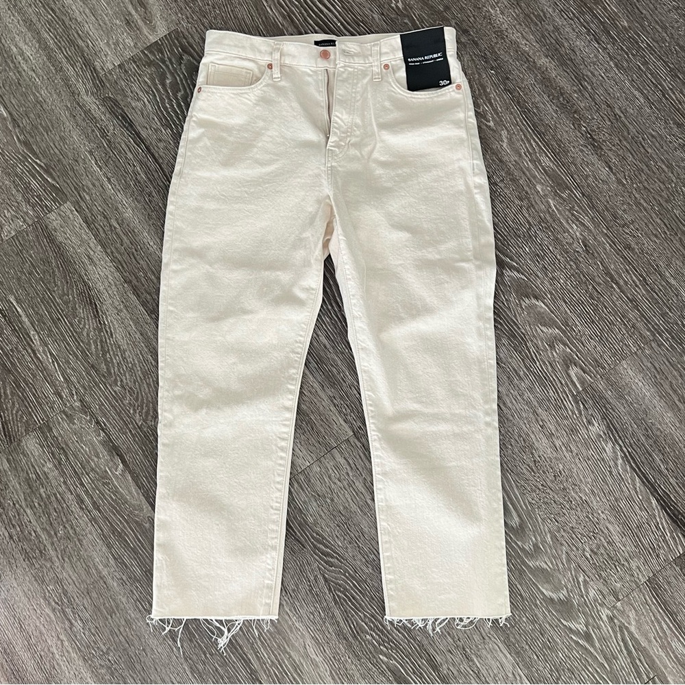 Banana Republic high rise straight premium denim 30P NWT
